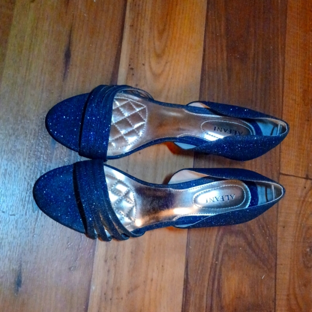Alfani Heels 👠, Blue Glitter 💙, 7½ M, Used